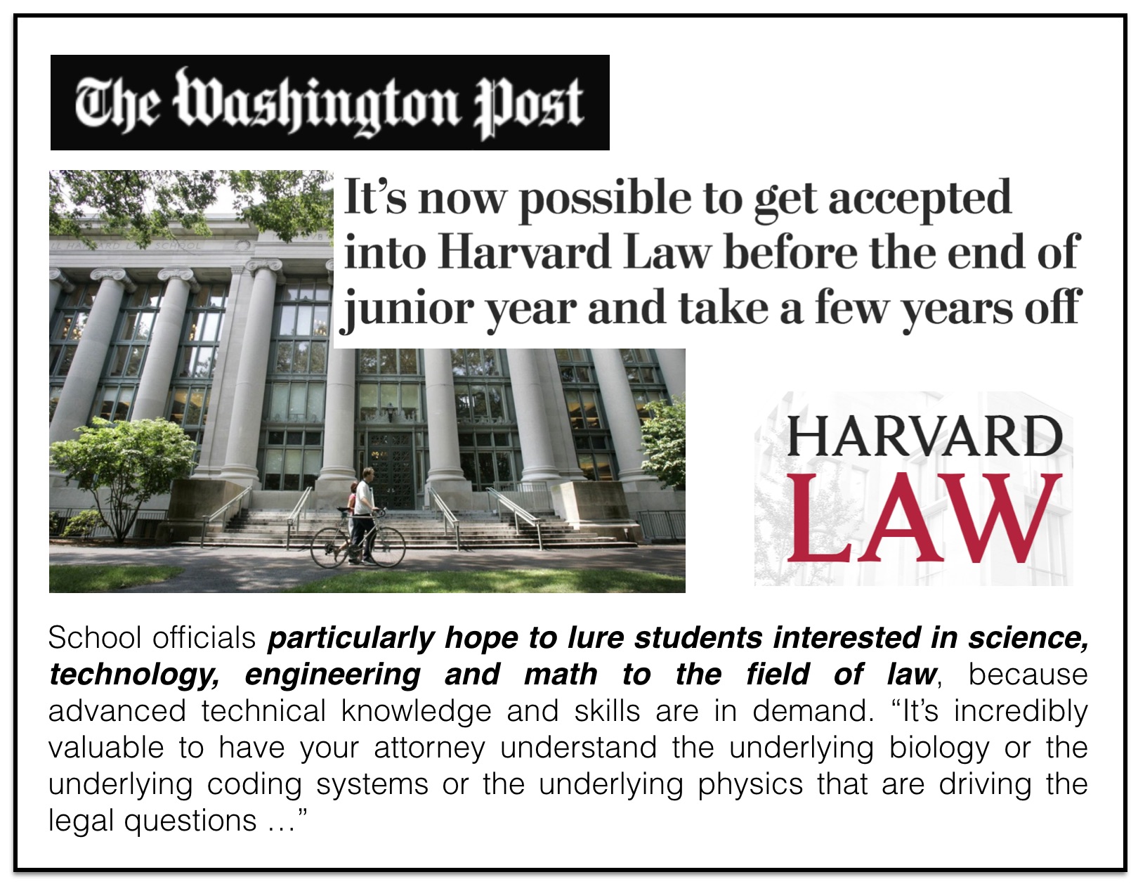 Harvard Law Seeks To Attract Stem Students Computational Legal Studies